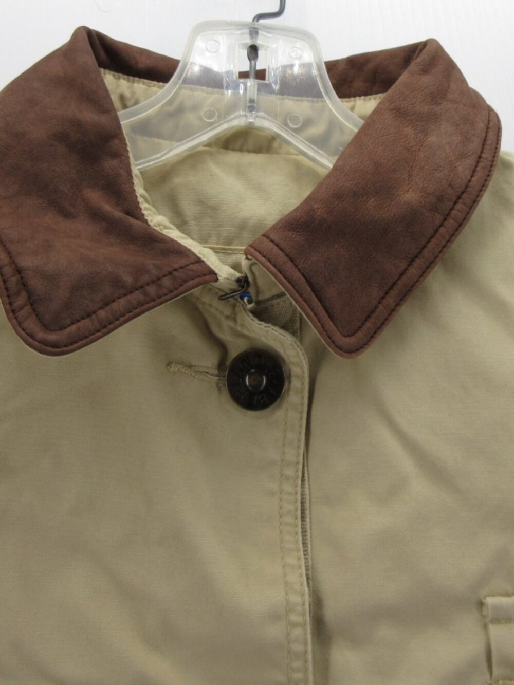 VTG Timberland Jacket Small Weathergear Barn Chore Leather Collar * - Picture 7 of 16